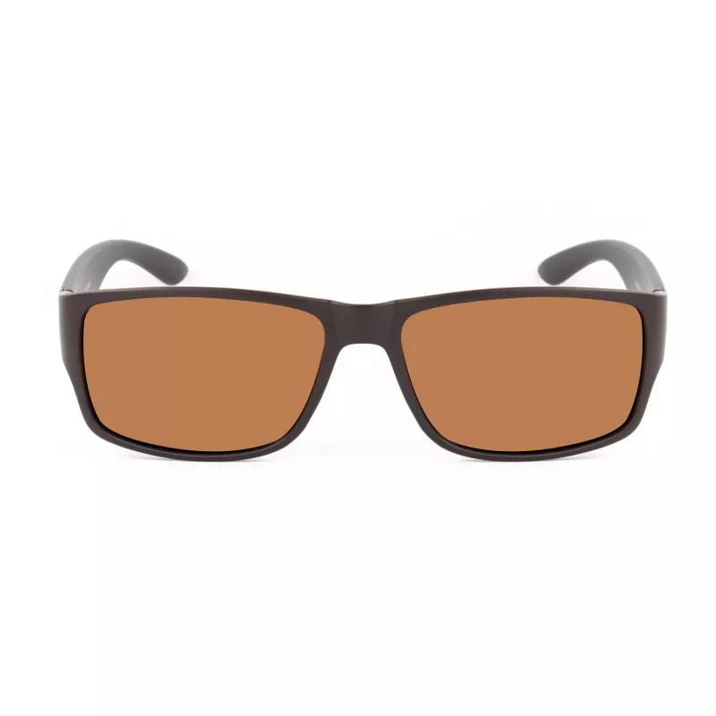 BOBROFF Herren-Sonnenbrille BFG0031-C4P - Rechteckiger schwarzer Rahmen, UV400-Glas