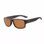 BOBROFF Herren-Sonnenbrille BFG0031-C4P - Rechteckiger schwarzer Rahmen, UV400-Glas