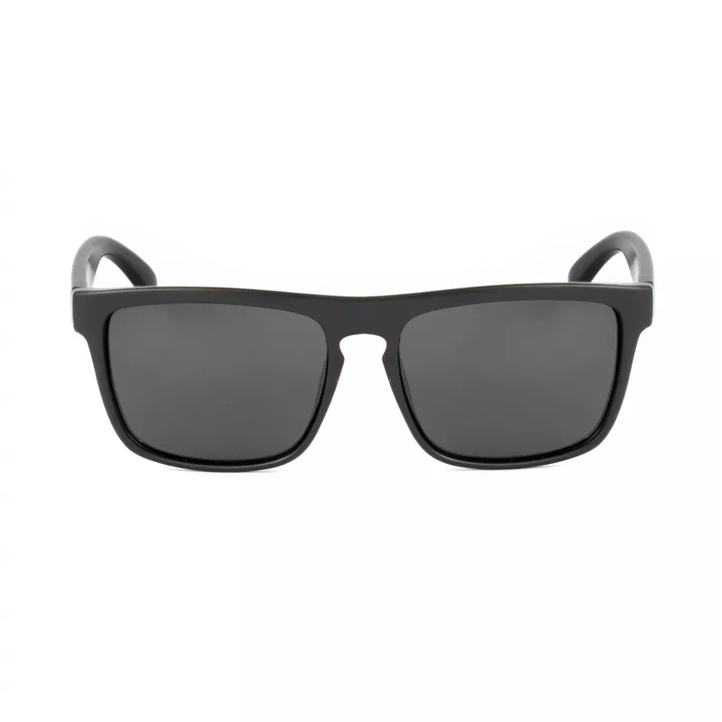 BOBROFF Herren rechteckige polarisierte Sonnenbrille BFG0033-S05P - Schwarzer Rahmen, graue Gläser, 57-18-138 mm