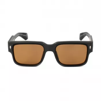 BOBROFF Herren-Sonnenbrille, rechteckig, BFG0021-C1 Schwarz/Grau UV400