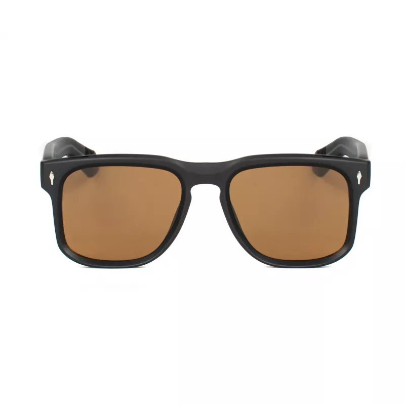 BOBROFF Herren-Sonnenbrille im Quadrat-Design BFG0016-C2 52mm Schwarz
