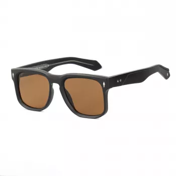 BOBROFF Herren-Sonnenbrille im Quadrat-Design BFG0016-C2 52mm Schwarz