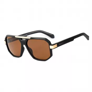 BOBROFF Herren-Sonnenbrille BFG0014-C2 Vollrand getönte Gläser UV400 56-16-143 mm