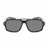 BOBROFF Herren-Sonnenbrille BFG0015-C1 - Schwarzer Acetatrahmen, graue Gläser, UV400 (58/15/143 mm)