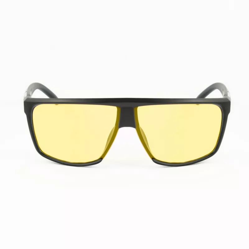 BOBROFF Herren-Sonnenbrille BFG0029-C3P - Rechteckiger Vollrandrahmen, schwarzer Rahmen mit grauen UV400-Gläsern (65/10/130 mm)