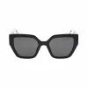 BOBROFF Women BFG0009-C1 Sonnenbrille (52/19/142 mm) Schwarz/Grau