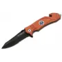 Boker Magnum EMS Rescue Klappmesser, 440A-Klinge, Aluminiumgriff, Rot, Glasschneider & Gurtmesser