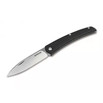Boker Magnum Long Lead EDC Messer 01SC080 - 440A Drop-Point-Klinge, G-10-Griff, Linerlock