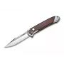 BOKER MAGNUM Magnum Rubico Automatikmesser - Drop-Point-Klinge aus 440A Edelstahl, Aluminiumgriff, Druckknopf-Automatik, Plunge Lock, umkehrbarer Taschenclip, Schwarz