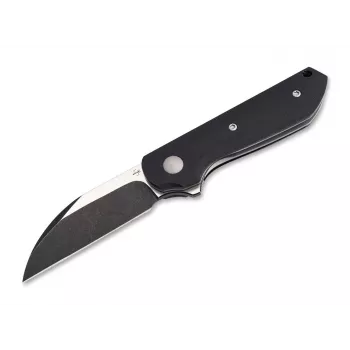 Böker Plus Corvus Nitro-V Klappmesser, schwarzer G10-Griff, Steinwascherklinge