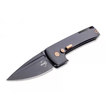 Böker Plus Harlock Mini Flipper Messer D2 Stahl G10 Schwarz