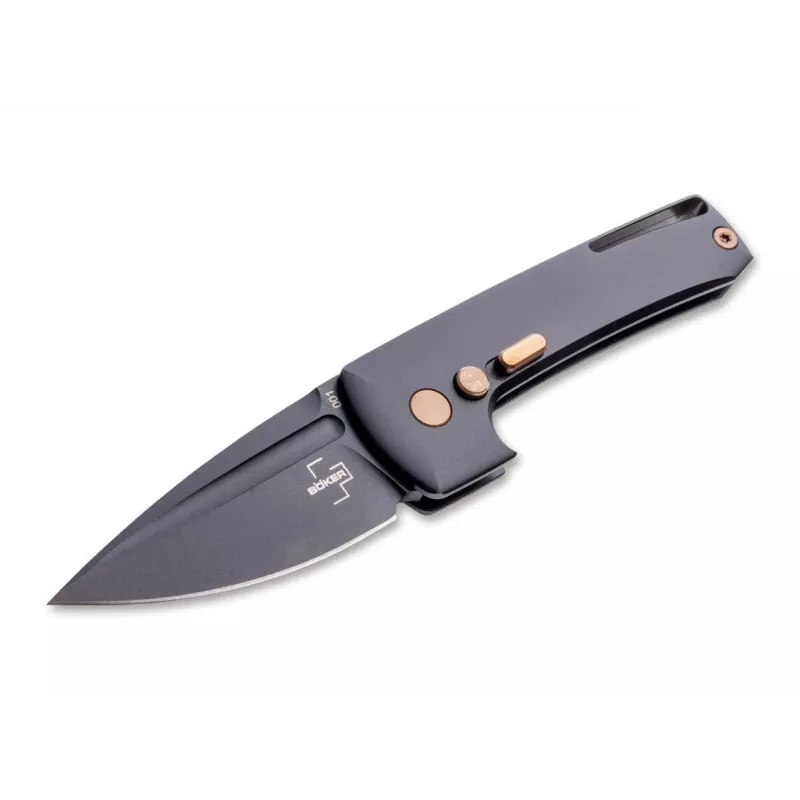 Böker Plus Harlock Mini Flipper Messer D2 Stahl G10 Schwarz