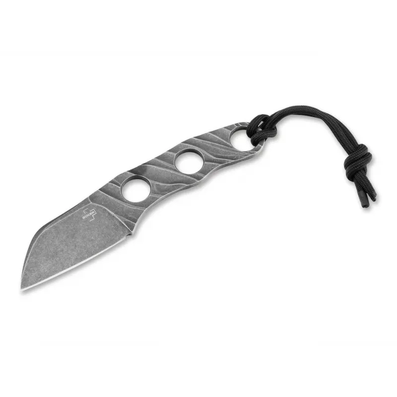 Boker Plus Kazhan Feststehendes Messer, D2-Stahl, G10-Griff, Schwarz, Kydex-Scheide