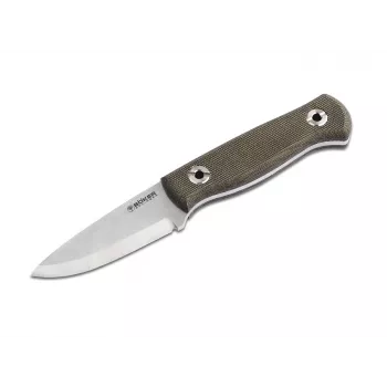 Böker Solingen Vigtig vs. Wild Feststehendes Messer, 12C27, G10, Schwarz, 105mm