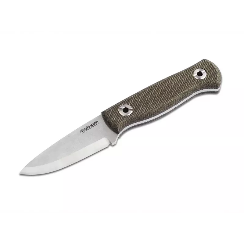 Böker Solingen Vigtig vs. Wild Feststehendes Messer, 12C27, G10, Schwarz, 105mm