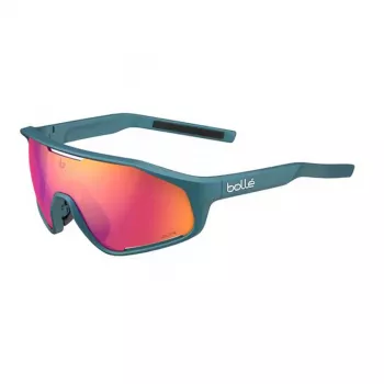 Bolle BS010009 Unisex Sportbrille - Schwarzer Nylonrahmen, graue Polycarbonatgläser, UV400-Schutz