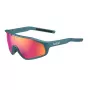Bolle BS010009 Unisex Sportbrille - Schwarzer Nylonrahmen, graue Polycarbonatgläser, UV400-Schutz