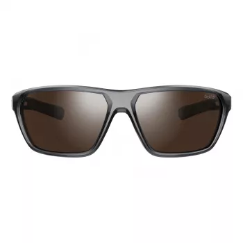 BOLLE BS045002-S Unisex Sportbrille - Matt Schwarzer Rahmen, Grau getönte Gläser, 63/15/130 mm