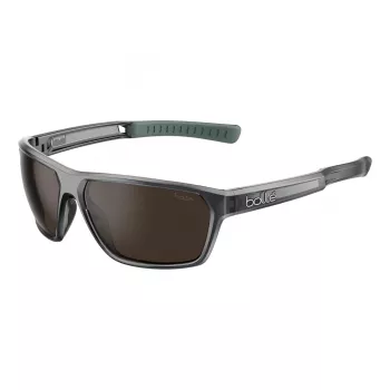 BOLLE BS045002-S Unisex Sportbrille - Matt Schwarzer Rahmen, Grau getönte Gläser, 63/15/130 mm
