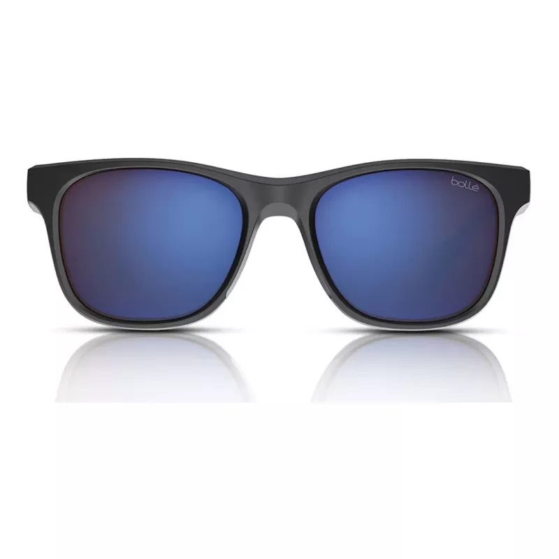 Bolle BS051006-S Phantom Sonnenbrille - Unisex Sport Wrap-Around, Photochrome Polarisierte NXT-Gläser, Matt Schwarzer Rahmen