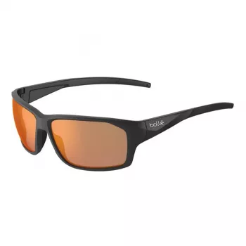 Bolle BS136007 Sonnenbrille Unisex Phantom Brown Red Photochromic Polarized Mirrored Matte Black