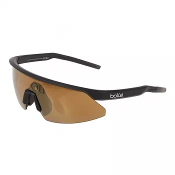 Bolle SP0080160999B Unisex Shield Sonnenbrille mit Volt+ Ruby Linse, Matt Schwarzer Rahmen