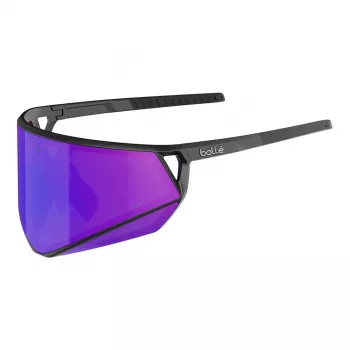 Bolle Unisex Sonnenbrille BS033002 - Matter schwarzer Rahmen, graue Gläser, 155 mm