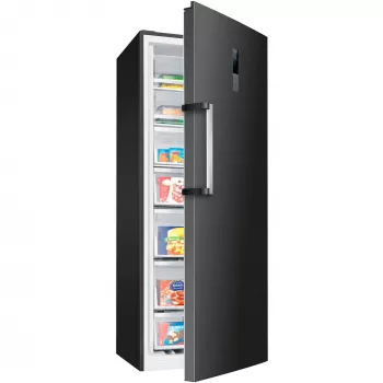 BOMANN GSVS 7365 Standgefrierschrank Convertible SmartSteel Dark Edelstahl 360L NoFrost