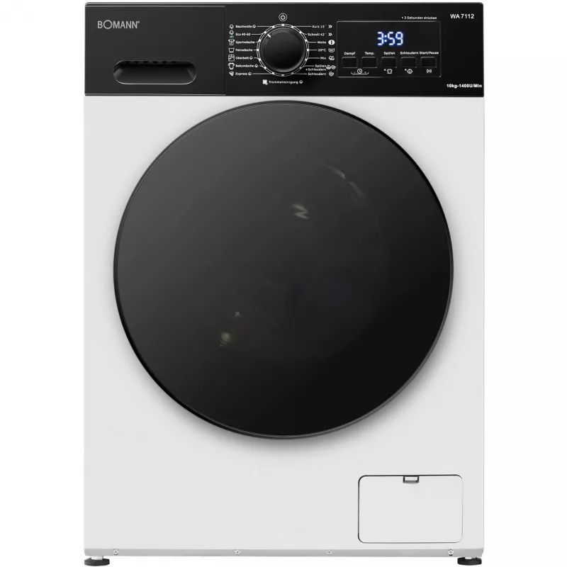 BOMANN WA 7112 Herzförmiger Waffelautomat, 1000 W, Weiß/Schwarz