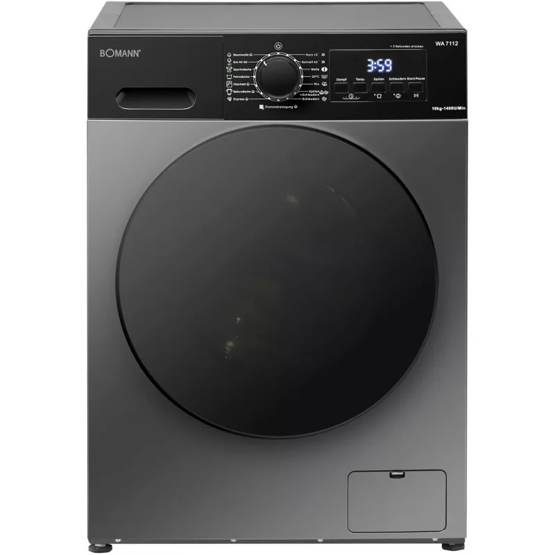 BOMANN WA 7112 Titan Herzförmiges Waffeleisen, 800 W, Titan/Schwarz