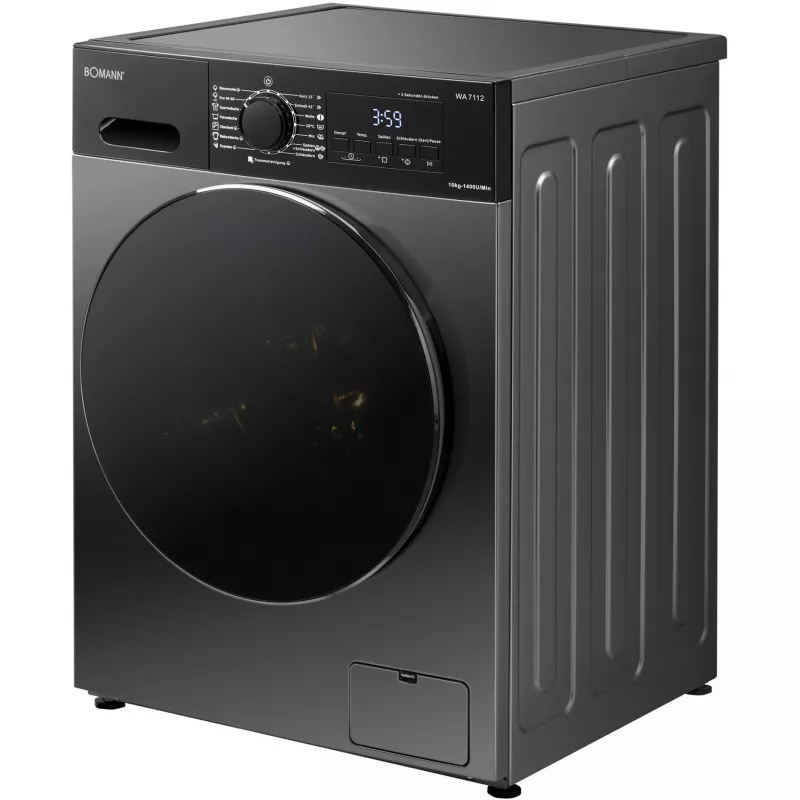 BOMANN WA 7112 Titan Herzförmiges Waffeleisen, 800 W, Titan/Schwarz