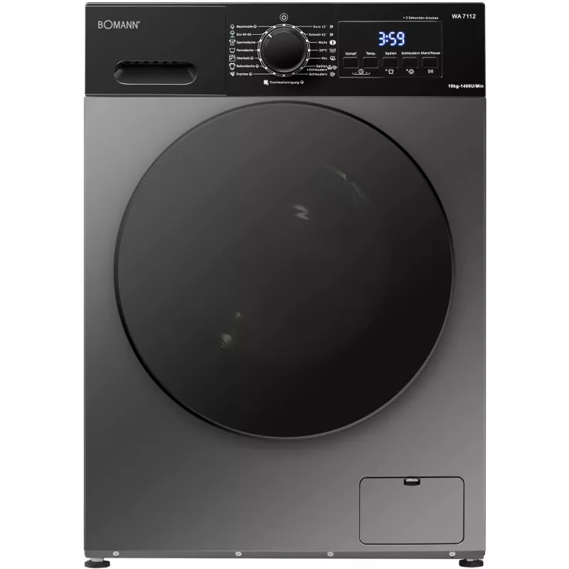 BOMANN WA 7112 Titan Herzförmiges Waffeleisen, 800 W, Titan/Schwarz