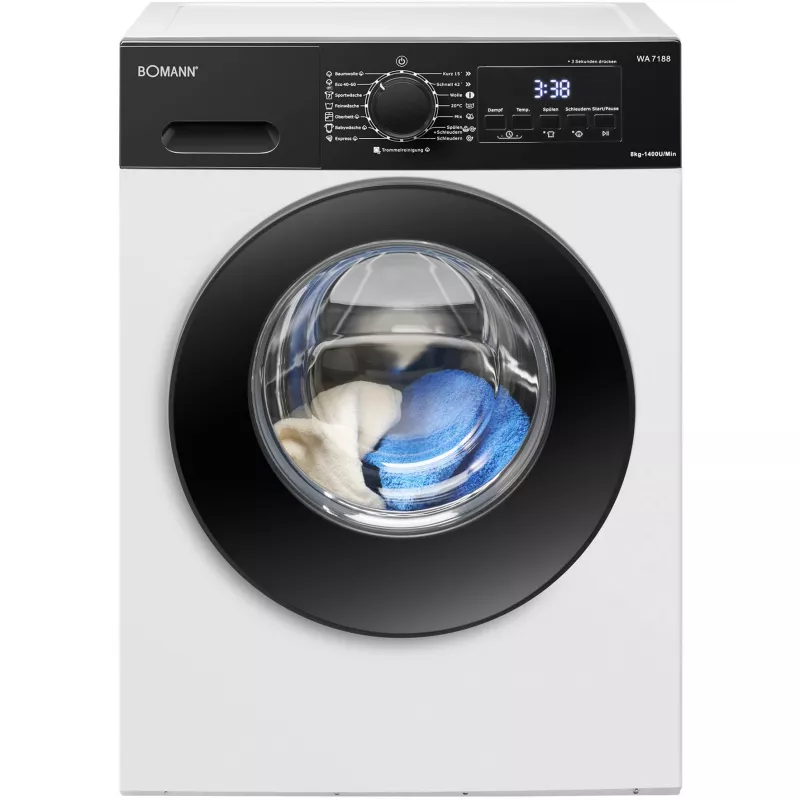 BOMANN WA 7188 Herzförmiges Waffeleisen, 1300 W, Weiß/Schwarz