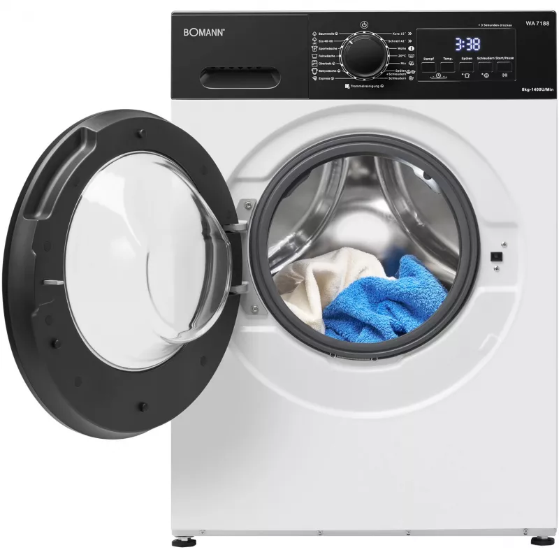 BOMANN WA 7188 Herzförmiges Waffeleisen, 1300 W, Weiß/Schwarz