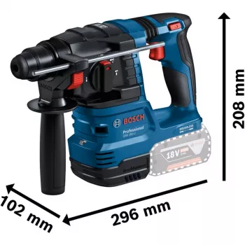 Bosch 18V Professional Set Rotary Hammer GBH 18V-22 + Drill Driver GSR 18V-45 - (blau/schwarz, 2x Li-Ion Akku 4,0 Ah, Hammerbohrer- und Bit-Set, Werkzeugtasche) (0615V0003D)
