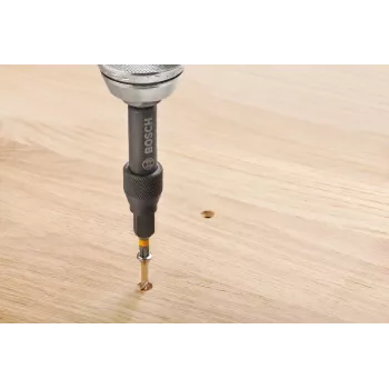 Bosch 2607002786 20-teiliges Schraubendreher-Bit-Set mit magnetischem Universalhalter, 25 mm S2-Stahl-Bits für Phillips, Pozidriv, Schlitz, Torx, Hex