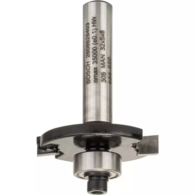 Bosch Accessories 2608628403 Carbide Nutfräser, 32 mm Schneidurchmesser, 8 mm Schaft, 51 mm Länge