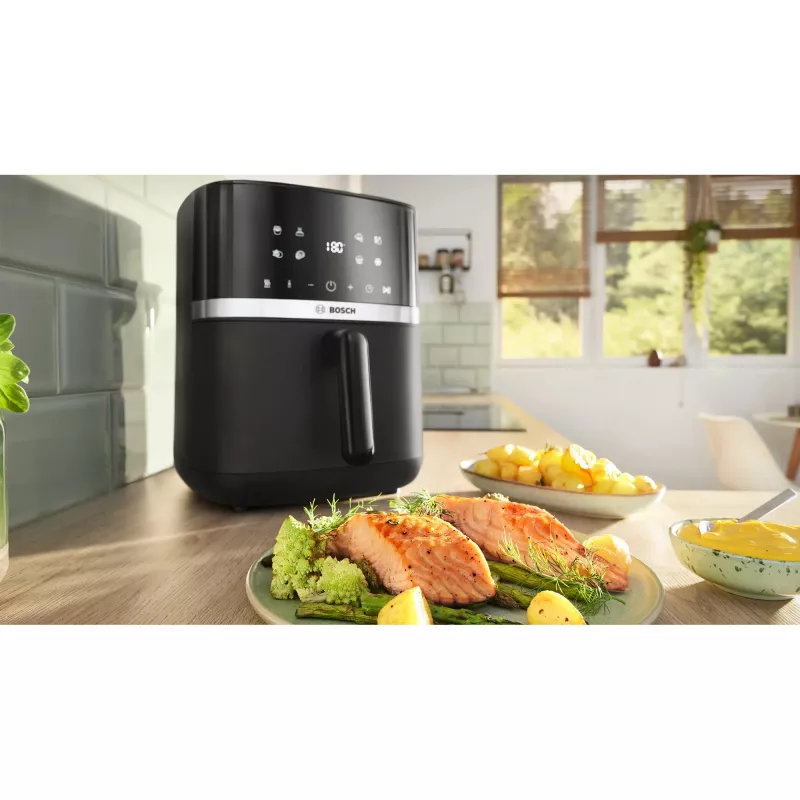 BOSCH Air Fryer MAF462B0 Series 4 (Schwarz, 2050 W, Korb 6,1 L)