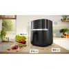 BOSCH Air Fryer MAF462B0 Series 4 (Schwarz, 2050 W, Korb 6,1 L)