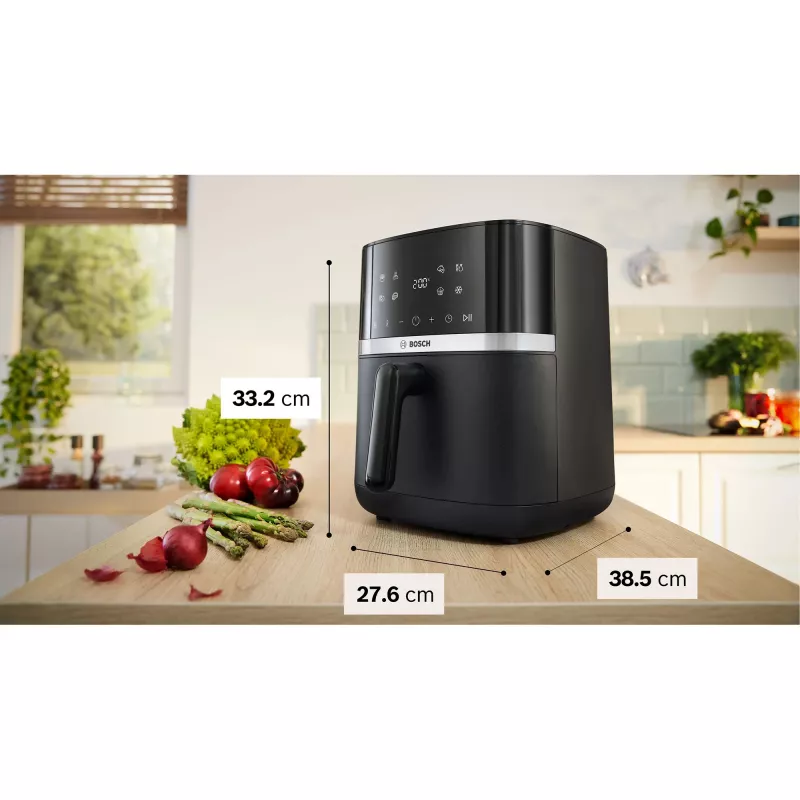 BOSCH Air Fryer MAF462B0 Series 4 (Schwarz, 2050 W, Korb 6,1 L)
