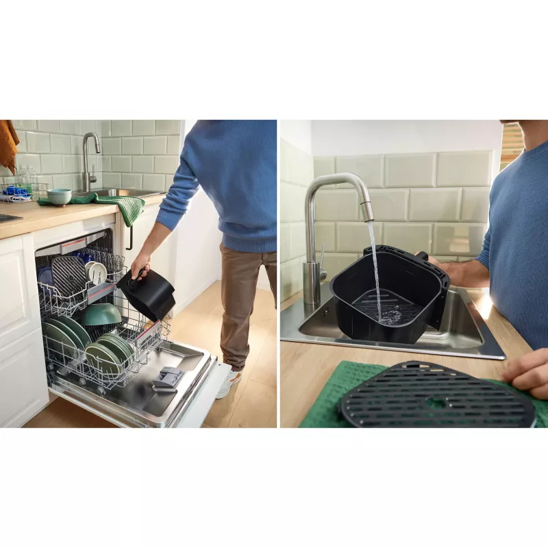 BOSCH Air Fryer MAF462B0 Series 4 (Schwarz, 2050 W, Korb 6,1 L)