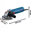 Bosch Winkelschleifer GWS 12-125 Professional + Diamanttrennscheibe Blau 1.200 W (06013A6102)