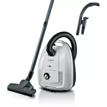 Bosch BGL38WH2 Beutel-Staubsauger, 600 W, Weiß/Anthrazit