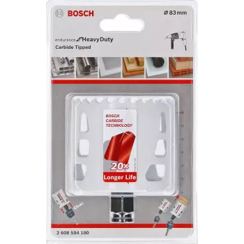 Bosch Endurance for Heavy Duty Carbide Lochsäge 83 mm – Power Change Plus kompatibel 2608594180