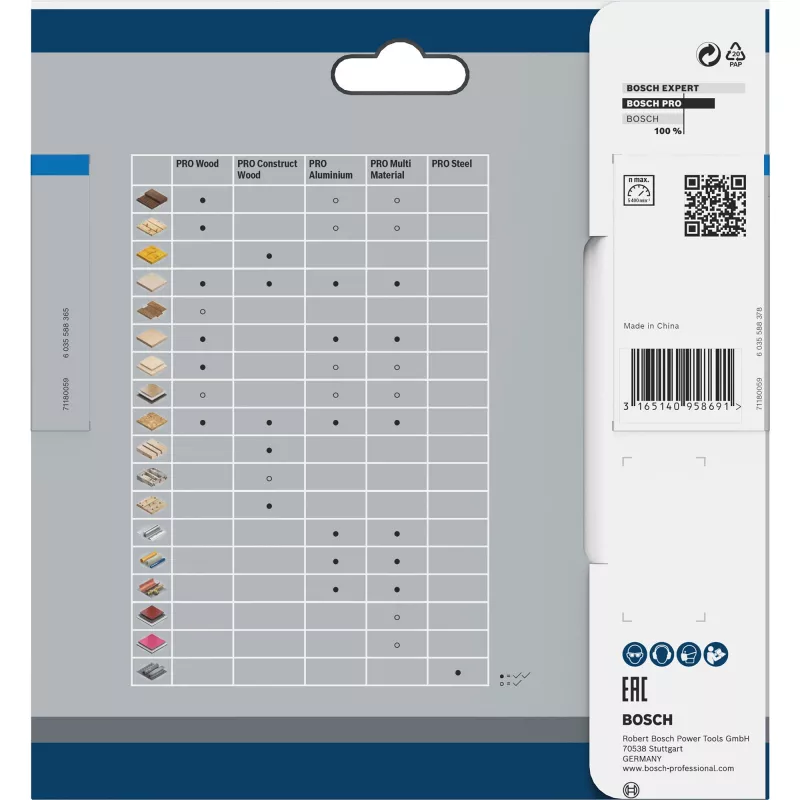 Bosch Expert for Wood Kreissägeblatt 140 x 20 mm, 30 Zähne, TCT, ATB, für Handkreissägen 2608837747