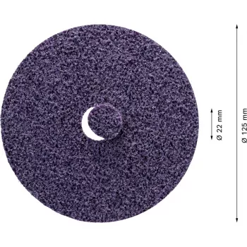 Bosch Expert HD SCM N477 Surface Conditioning Disc, 125 mm, Extra Coarse, für Edelstahl, Nichteisenmetall, Stahlblech, Farbe auf Holz