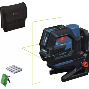 Bosch GCL 12V-50-22 CG Professional Kabelloser Kombinationslaser (Blau/Schwarz, grüne Laserlinien und Lotpunkte, inkl. RM 20 Drehhalterung)