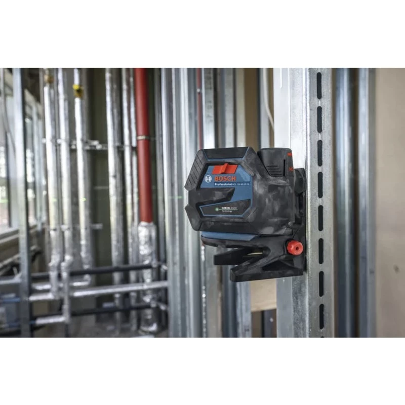Bosch GCL 12V-50-22 CG Professional Kabelloser Kombinationslaser (Blau/Schwarz, grüne Laserlinien und Lotpunkte, inkl. RM 20 Drehhalterung)