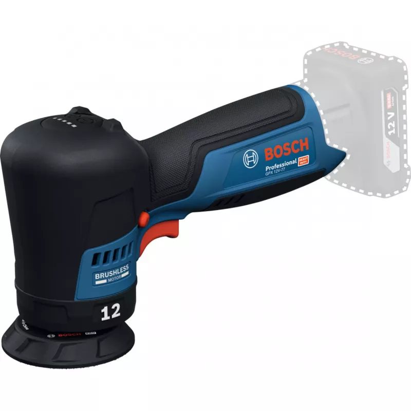 Bosch GPX 12V-77 Professional Akku-Exzenterschleifer 12V ohne Akku