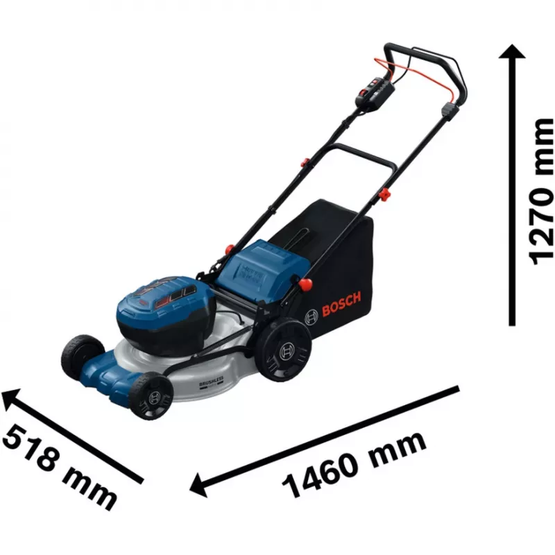 Bosch GRA 18V2-46SP Professional Solo Akku-Rasenmäher, 36V (2x18V), Blau, ohne Akku und Ladegerät